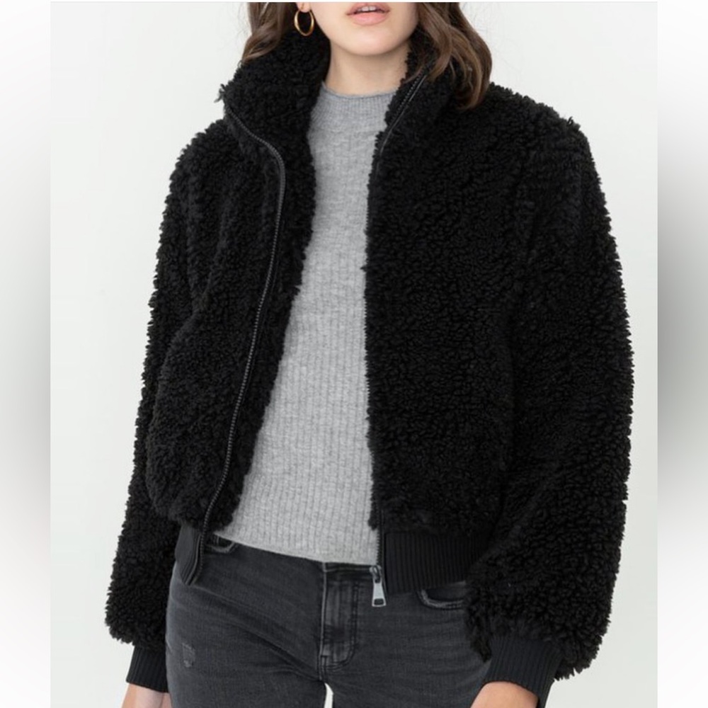 NWT 💖 Sherpa Bomber Jacket - Picture 2 of 3